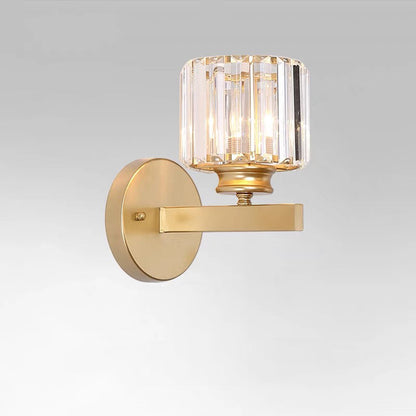 Kristallglas Vägglampa med Modern Armdesign