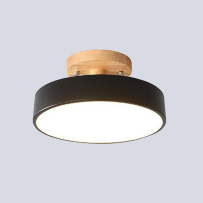 LED Taklampa Trä Flush Mount Armatur