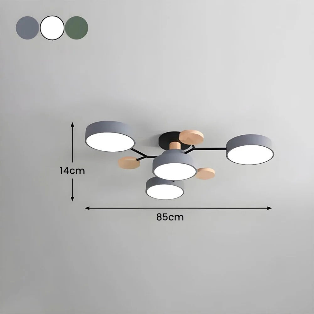 Taklampa Modern LED Flush Mount Kristallkrona