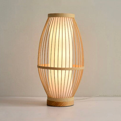 Bambu Lampa Sängbord - Handvävd Naturlig Design