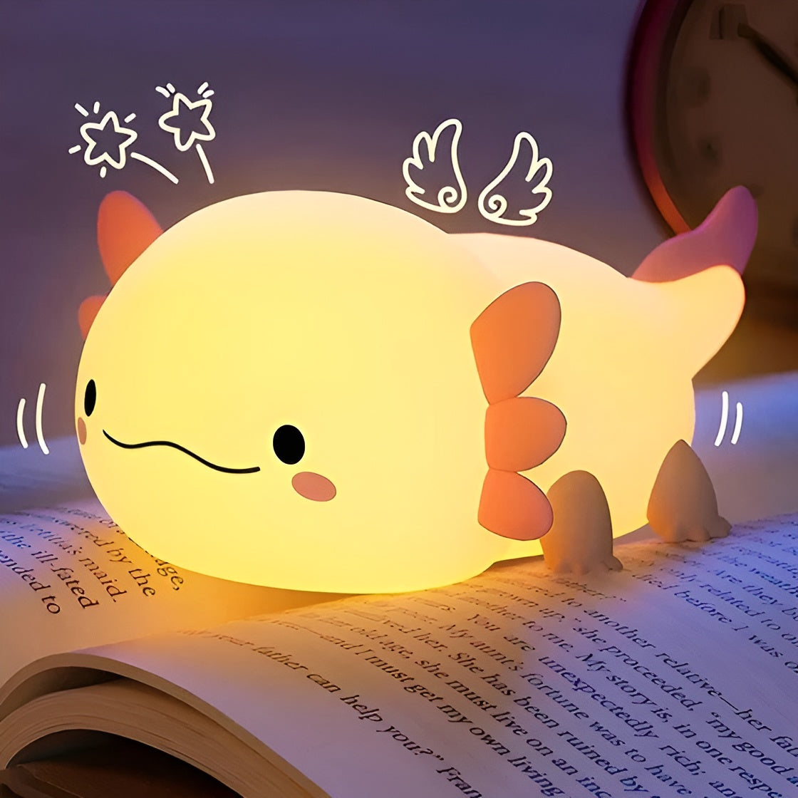 Barnnattbordslampa i rosa – Perfekt som nattlampa för flickrum