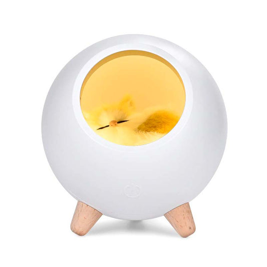 Katt utan sladd Barns sänglampa - Uppladdningsbar söt design