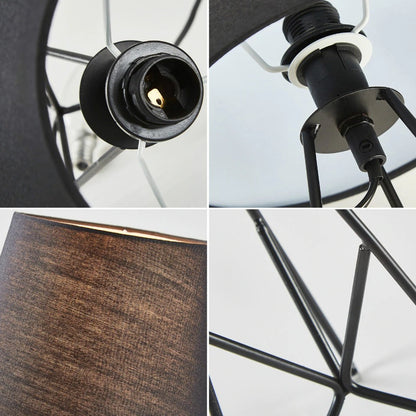 Industriell Sänglampa med Färgglada Pärlor och Mjuk Belysning