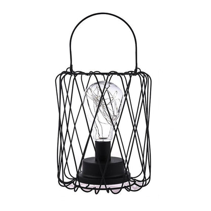 Industriell batteridriven sänglampa med färgglada pärlor