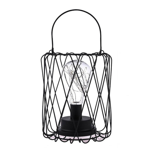 Industriell batteridriven sänglampa med färgglada pärlor