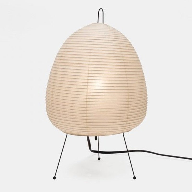 Akari Japansk Sänglampa med Papperskjol, Zen Stil