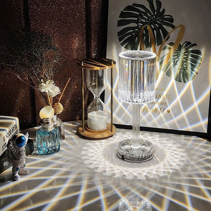 Rund diamantformad LED-nattduksbordslampa med Aluminiumkropp