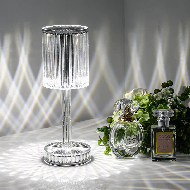 Rund diamantformad LED-nattduksbordslampa med Aluminiumkropp