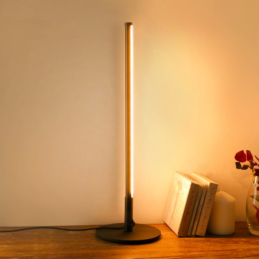 LED Svart Sänglamp med Chic Glaskonstruktion och Lugnande Ljus