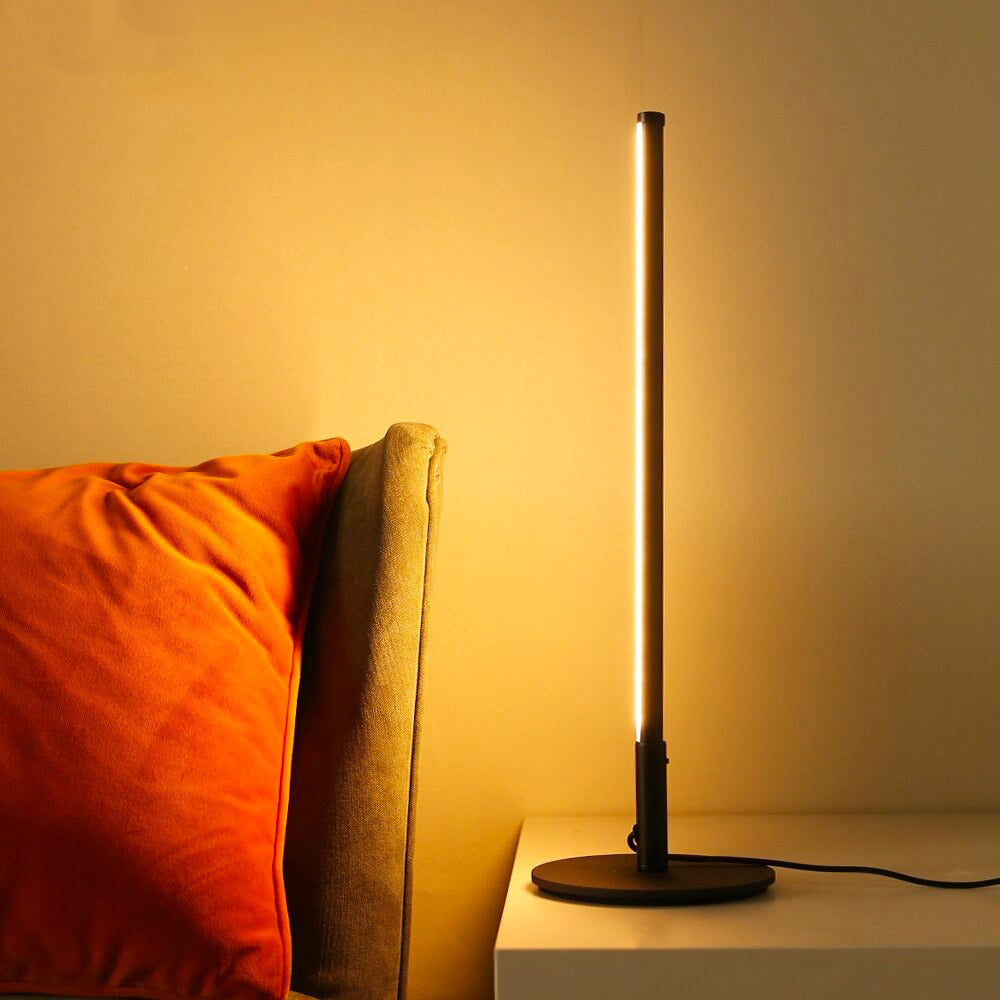 LED Svart Sänglamp med Chic Glaskonstruktion och Lugnande Ljus