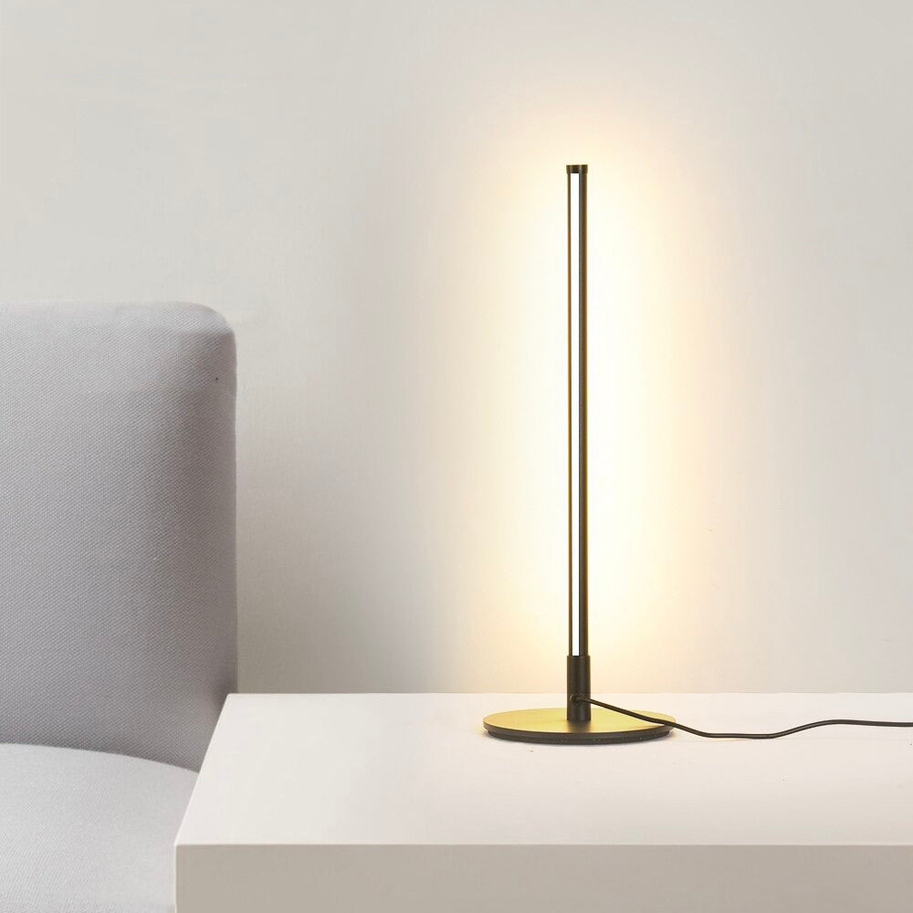 LED Svart Sänglamp med Chic Glaskonstruktion och Lugnande Ljus