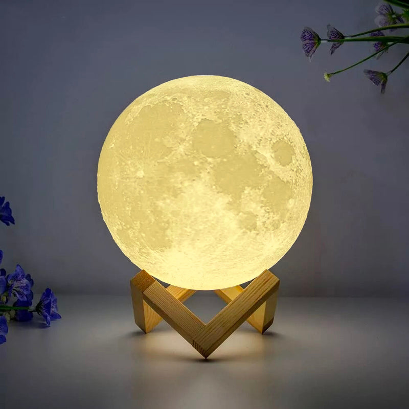 Minimalistisk Tryckkänslig Måne Sänglampa LED Glöd
