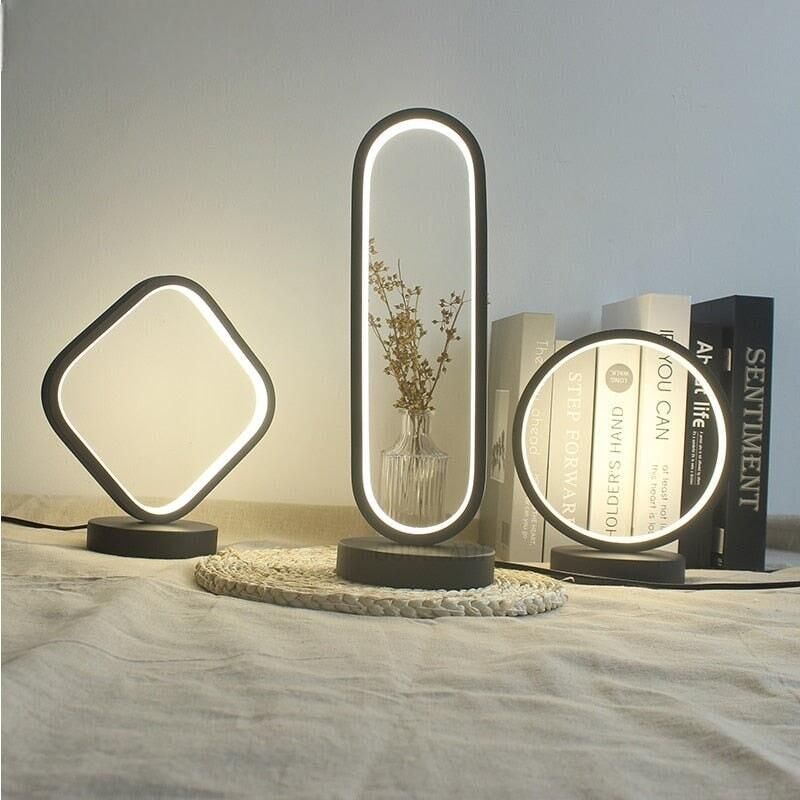 LumiRing Lampa - Modern LED Bordlampa för Sovezimmer