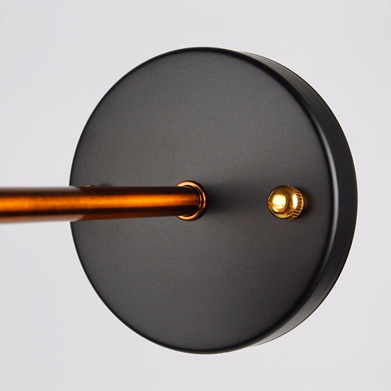 Edison industriell väggsänglampa med justerbar metallfot