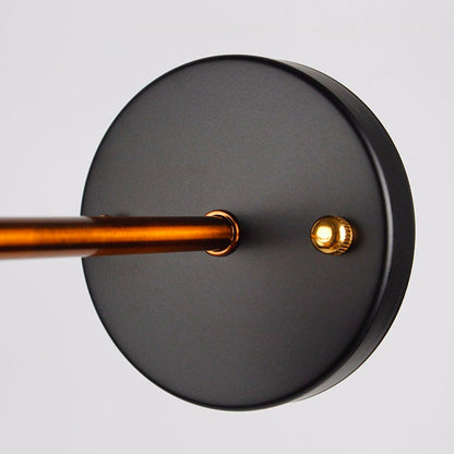 Edison industriell väggsänglampa med justerbar metallfot