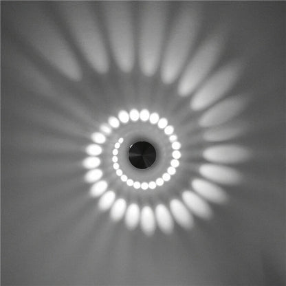 Minimalist Spiral Vägg Nattlampa med LED Touch Control