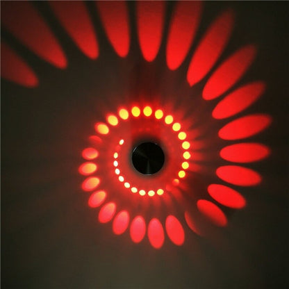 Minimalist Spiral Vägg Nattlampa med LED Touch Control