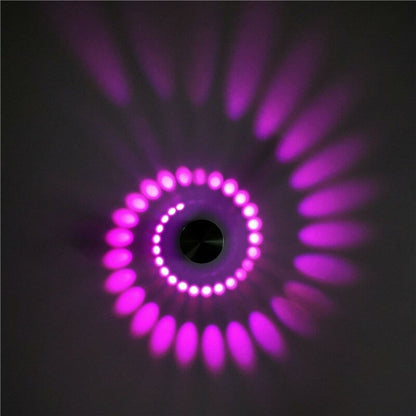 Minimalist Spiral Vägg Nattlampa med LED Touch Control