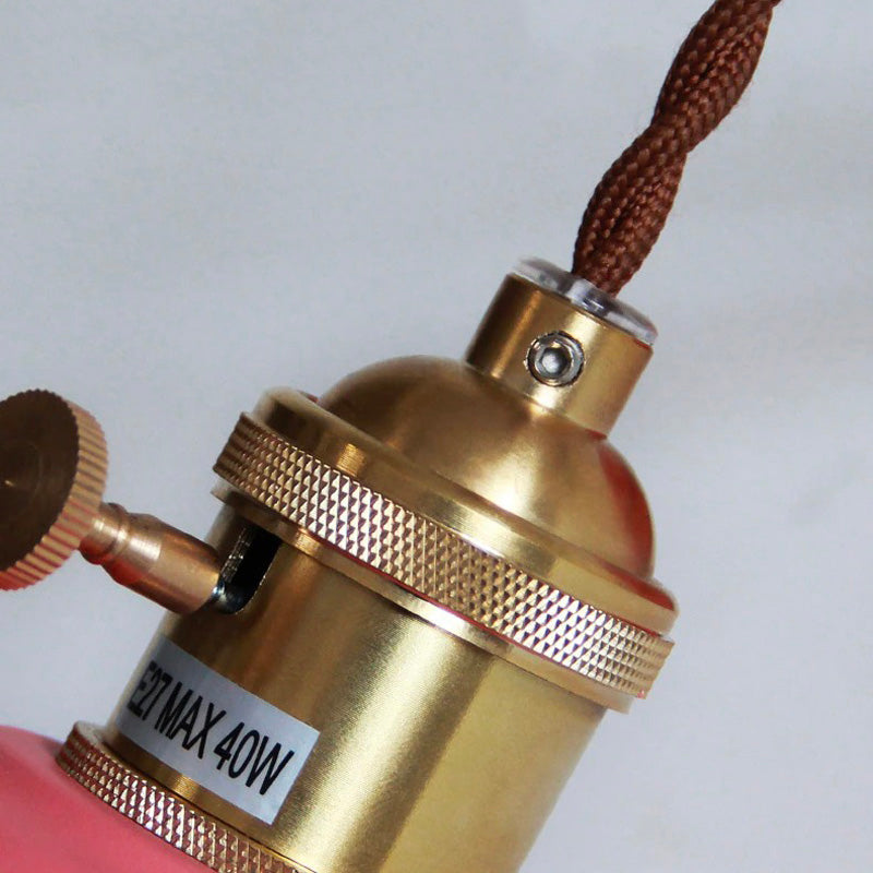 Vintage Metall Väggsänglampa med Retro Klockskärm