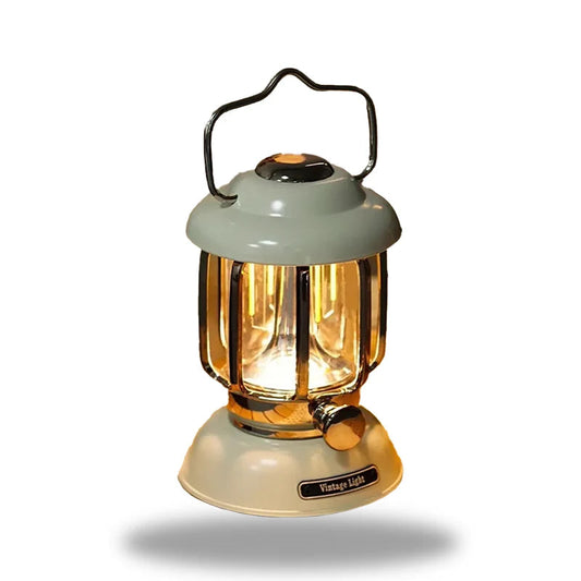 RetroGlow - LED-lampa i vintage lanternstil med justerbar ljusstyrka