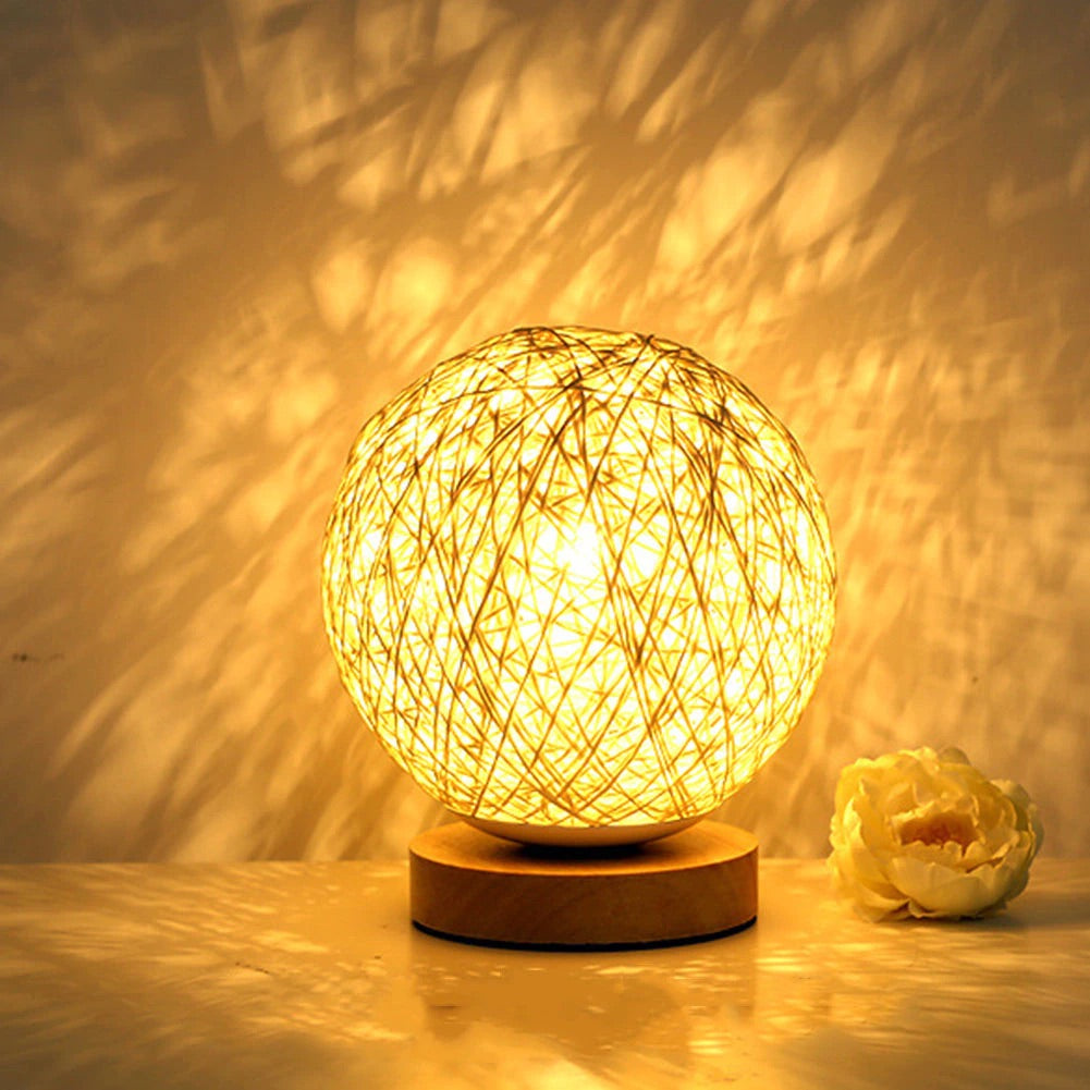 Rattan Sphere Sänglampor - Modern Heminredning Ljus