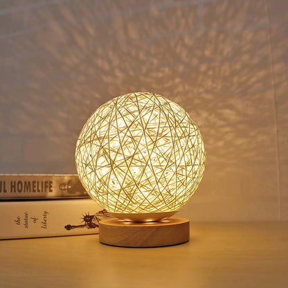 Rattan Sphere Sänglampor - Modern Heminredning Ljus