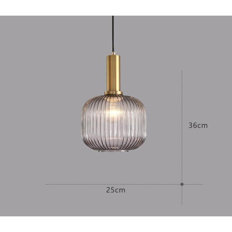 Hängelampa i färgat glas – Vintage & Dekorativ | För vardagsrum & matsal