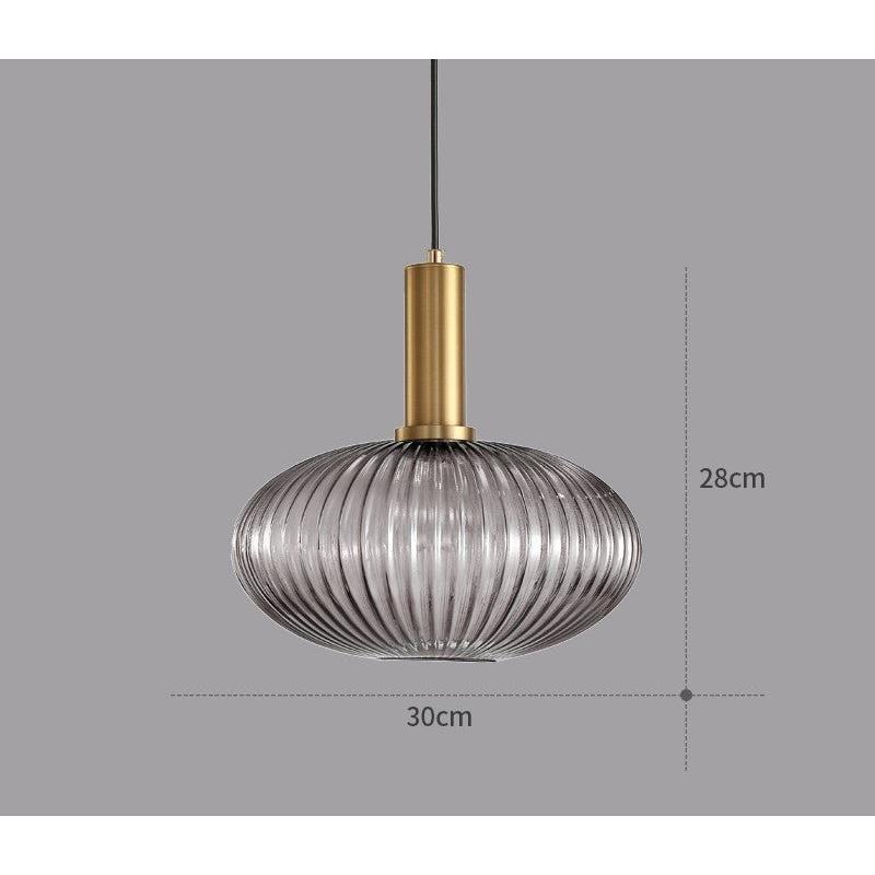 Hängelampa i färgat glas – Vintage & Dekorativ | För vardagsrum & matsal