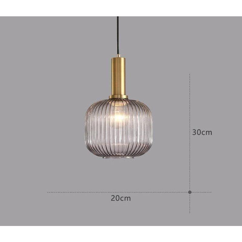 Hängelampa i färgat glas – Vintage & Dekorativ | För vardagsrum & matsal