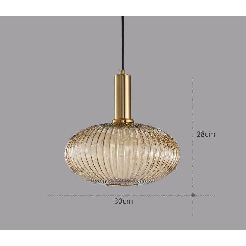 Hängelampa i färgat glas – Vintage & Dekorativ | För vardagsrum & matsal