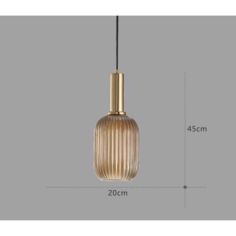 Hängelampa i färgat glas – Vintage & Dekorativ | För vardagsrum & matsal