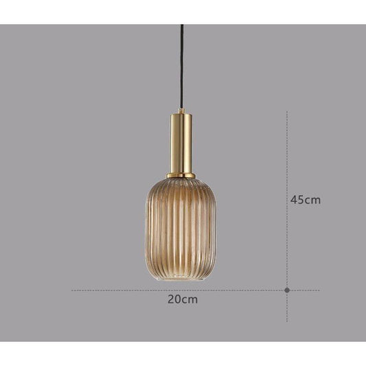 Hängelampa i färgat glas – Vintage & Dekorativ | För vardagsrum & matsal