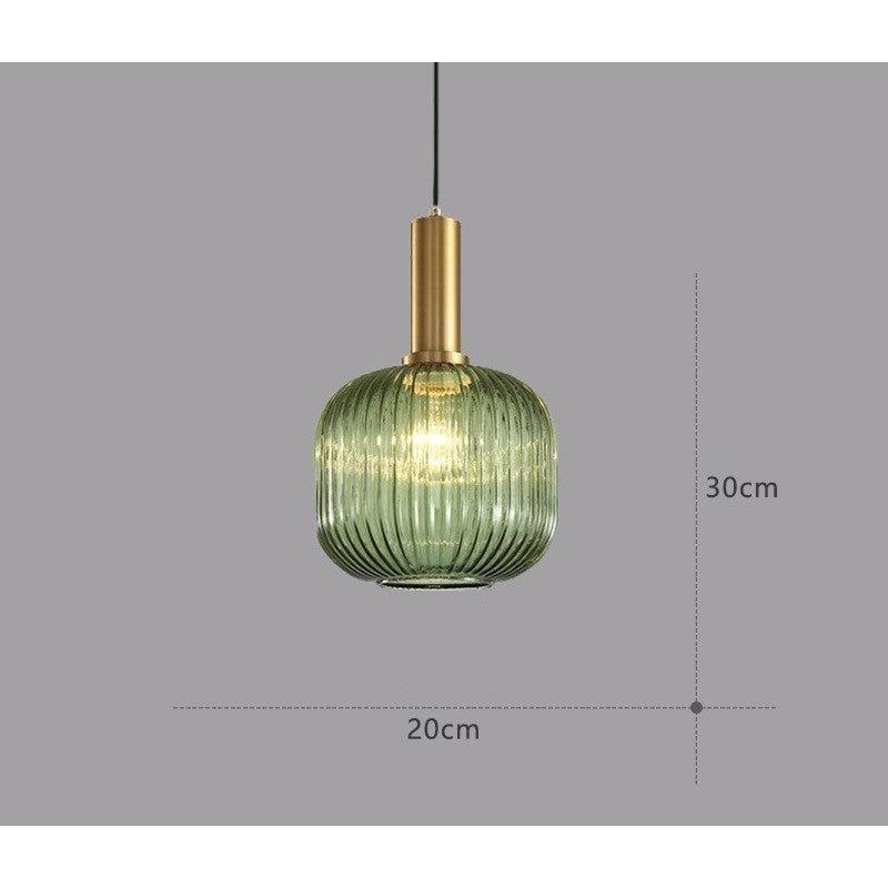 Hängelampa i färgat glas – Vintage & Dekorativ | För vardagsrum & matsal