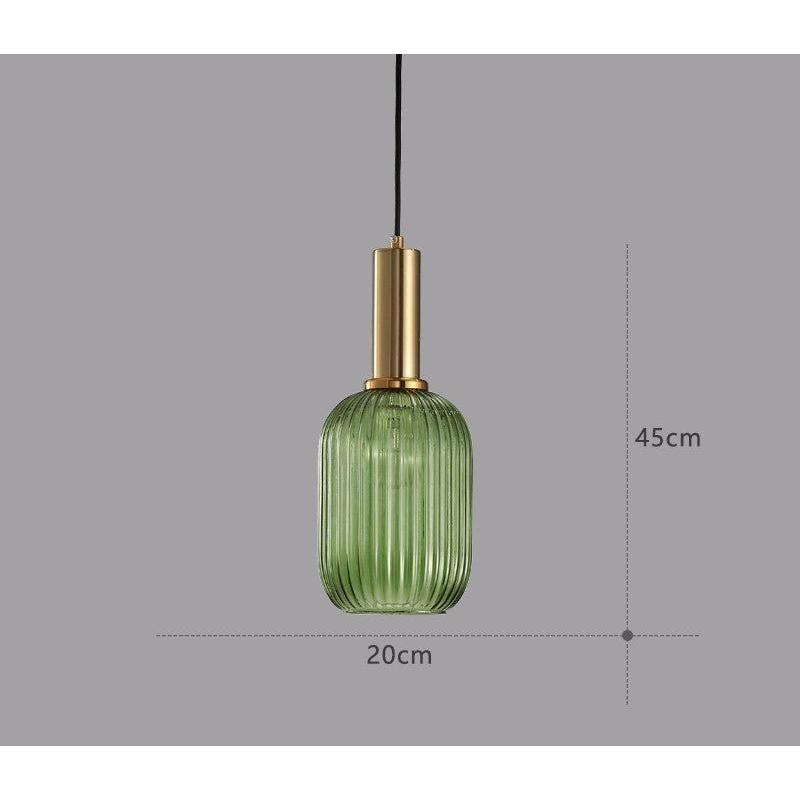 Hängelampa i färgat glas – Vintage & Dekorativ | För vardagsrum & matsal