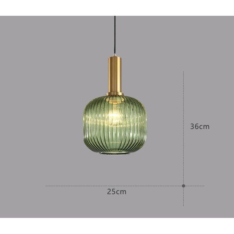 Hängelampa i färgat glas – Vintage & Dekorativ | För vardagsrum & matsal