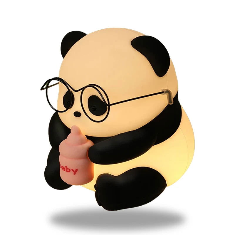 PandaGlow - Söt uppladdningsbar leksakslampa för barn med mjukt ljus