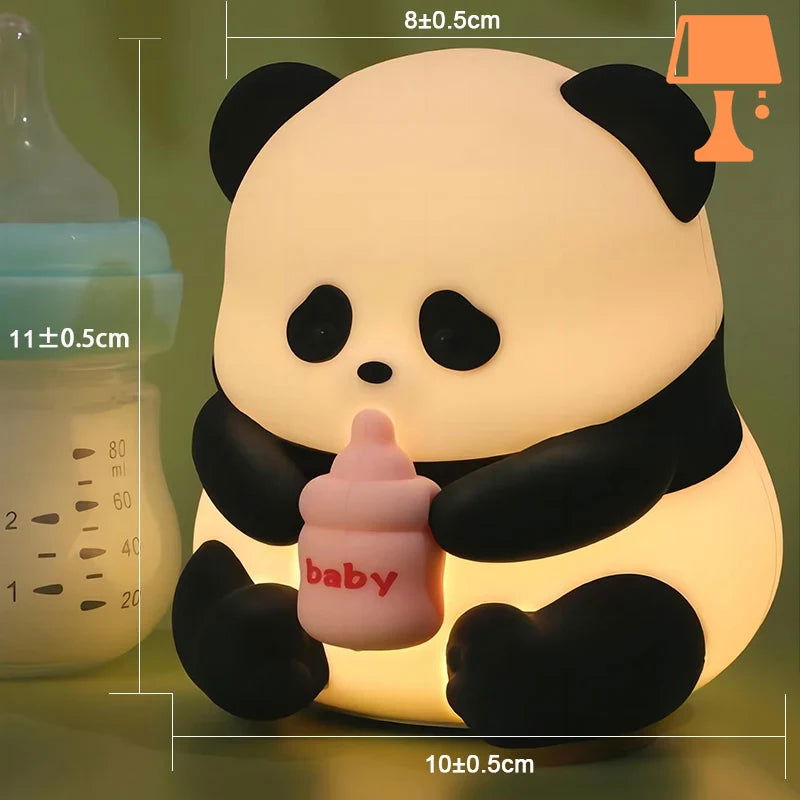 PandaGlow - Söt uppladdningsbar leksakslampa för barn med mjukt ljus