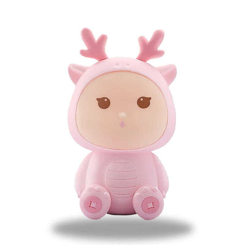 ReindeerGlow - Charmig halv-mänsklig, halv-ren-nattlampa för barnrum