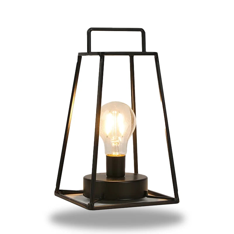 Carvallo - Geometrisk lampa med öppen ram och flytande LED-lampa för modernt inredning