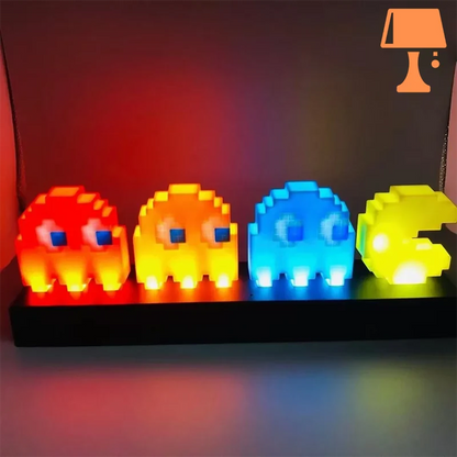 PixelGlow - Retro arkadlampa med levande pixeldesign för nostalgisk inredning
