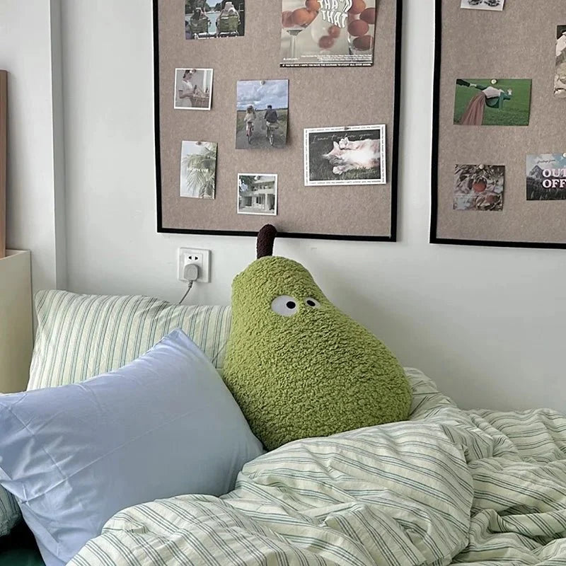 PlushNest – Stilren stor päronsoffkudde med rundade kanter