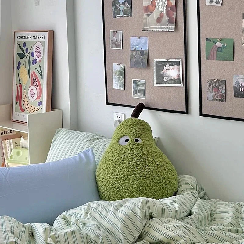 PlushNest – Stilren stor päronsoffkudde med rundade kanter