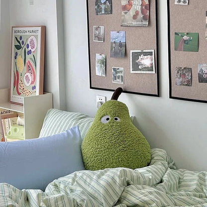 PlushNest – Stilren stor päronsoffkudde med rundade kanter