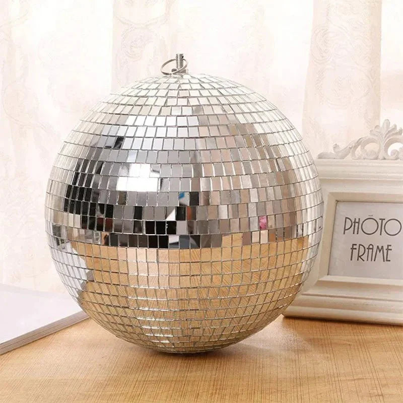 Stort Glittrande Disco Partykula Glas Modern Dekor