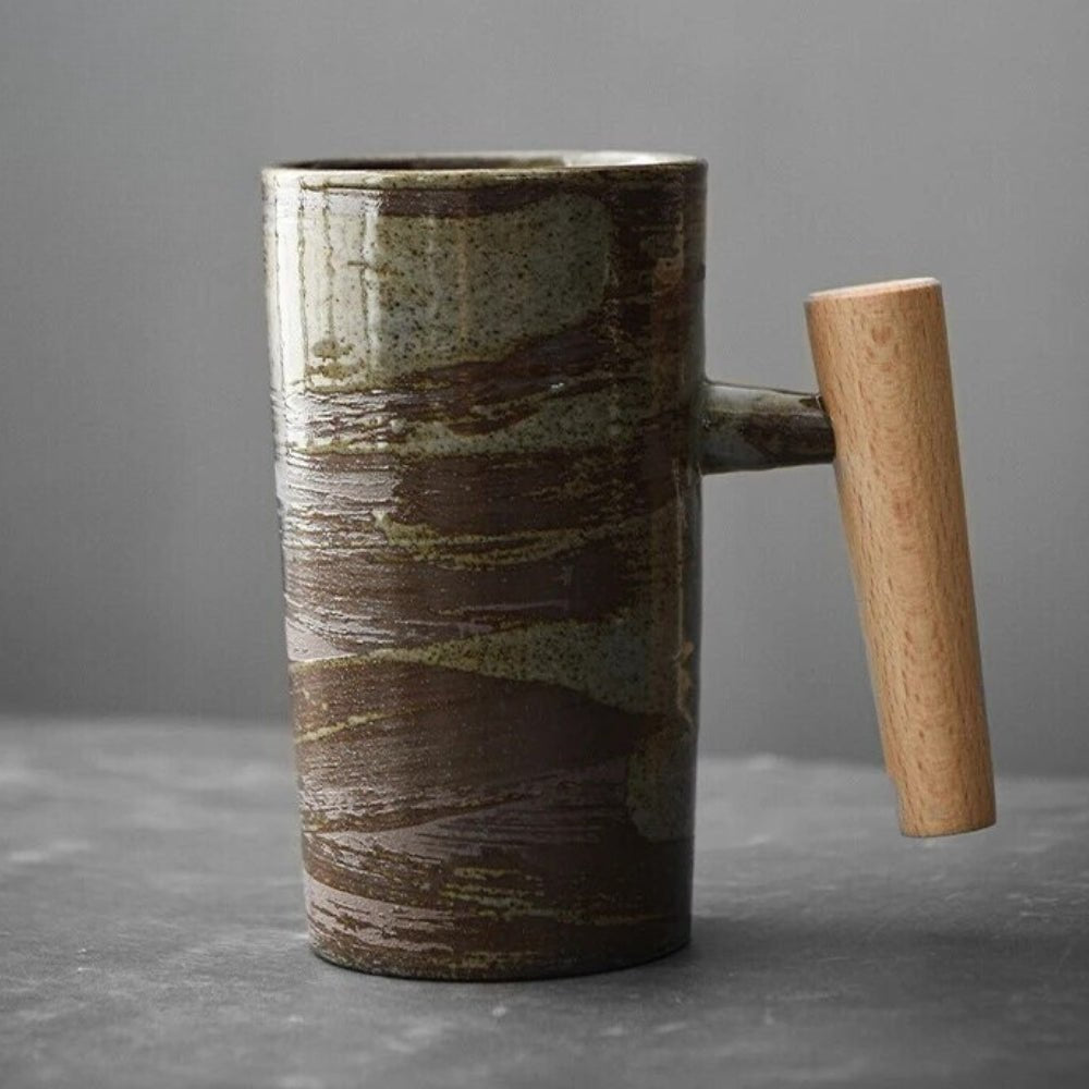 Lattecraft Nordic Earth Latte Muggar – handgjorda keramikkaffekoppar med ergonomiskt handtag och naturlig design
