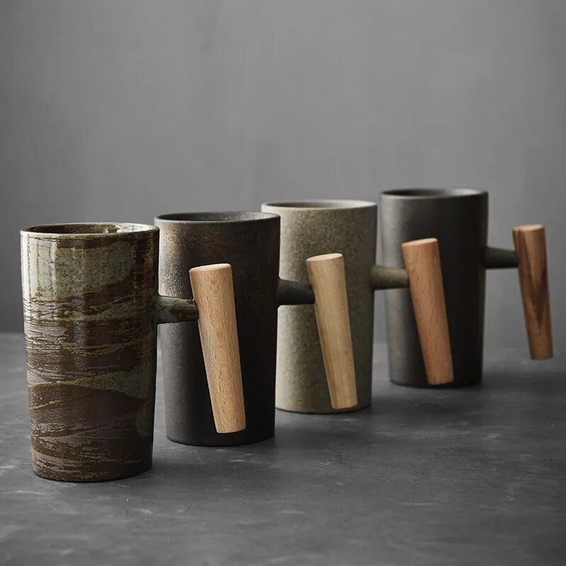 Lattecraft Nordic Earth Latte Muggar – handgjorda keramikkaffekoppar med ergonomiskt handtag och naturlig design