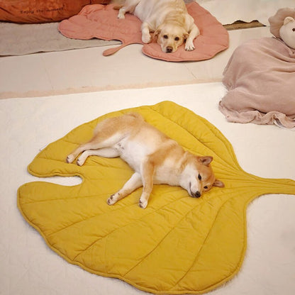 Leafnest - Hundfilt i form av ett blad för komfort och stil
