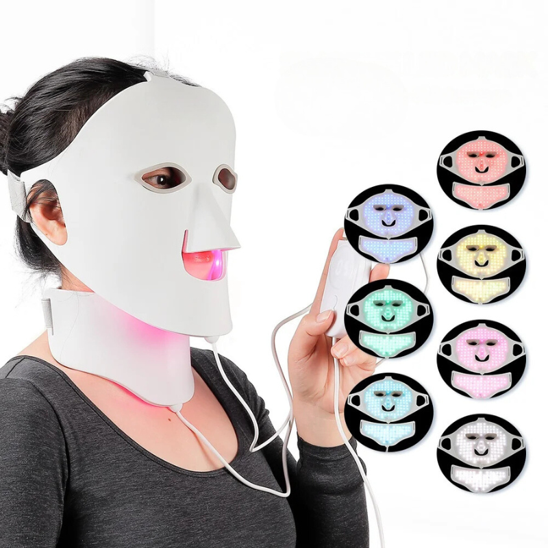 LED Ansiktsmask Hudföryngring Ljusbehandling