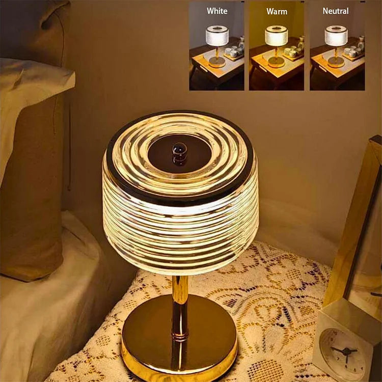 LED Ring Bordslampa med Elegant Design för Heminredning