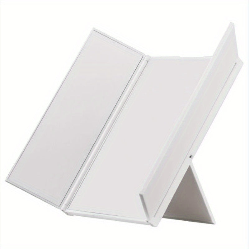 Makeup Spegel med LED-lampor och Trifold Design
